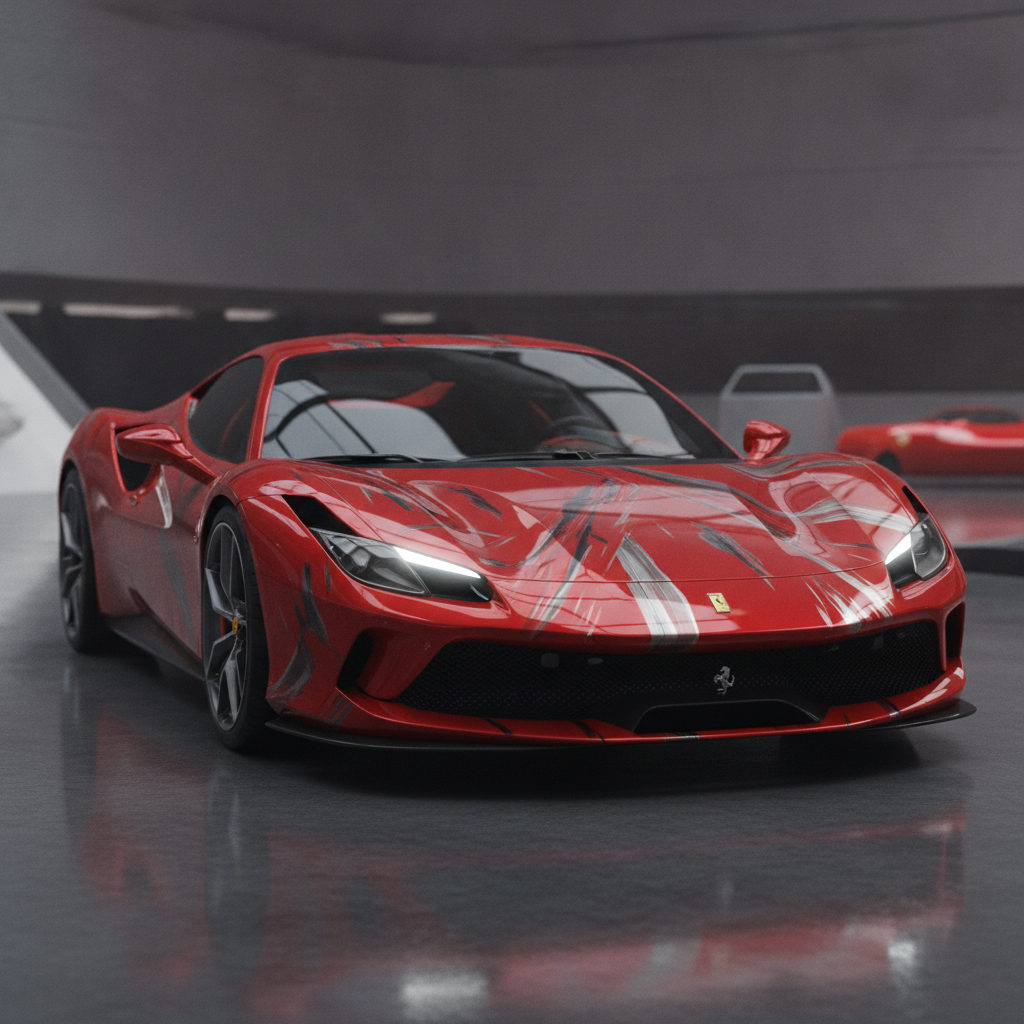 Ferrari Unveils Artistic Panel Designs in New Showpiece