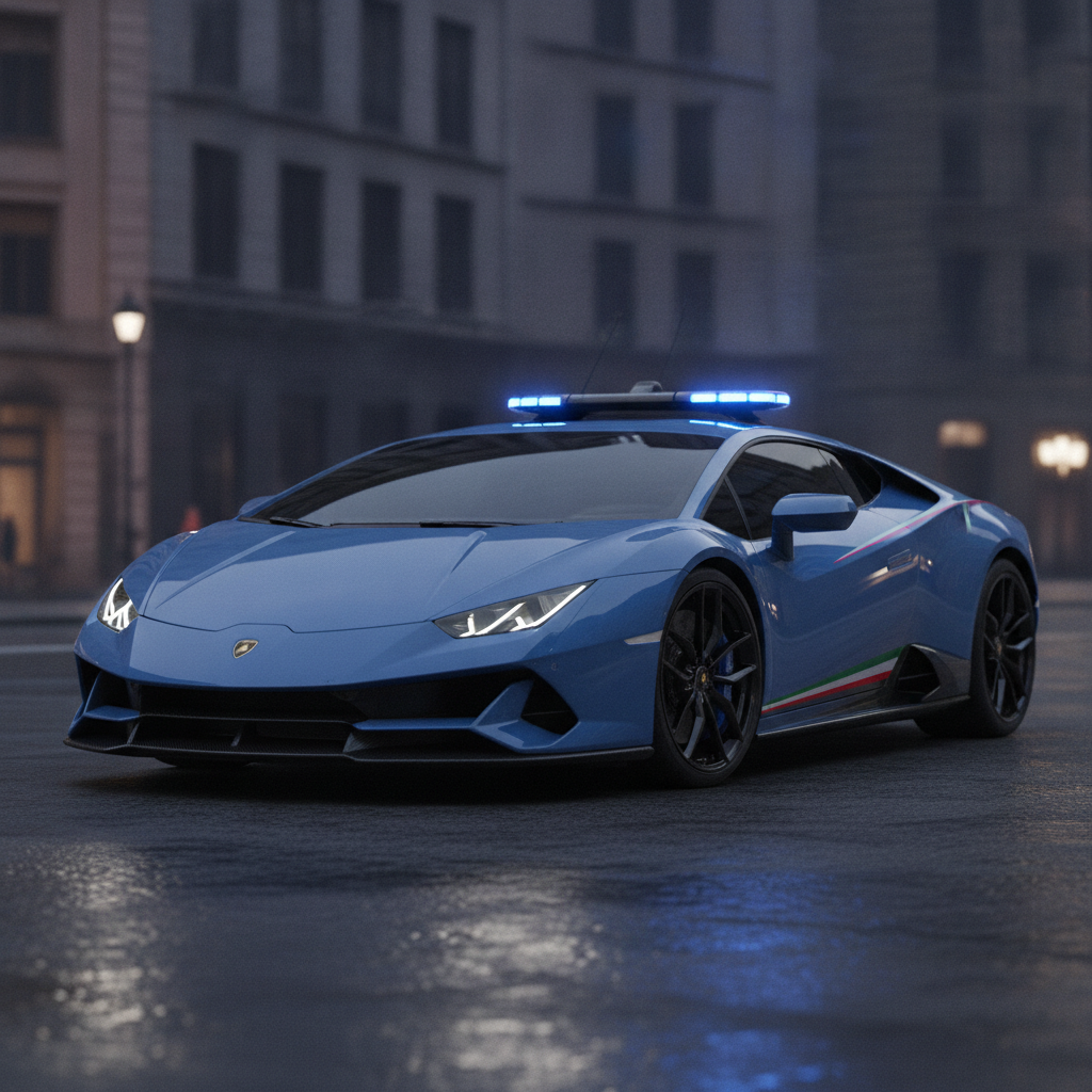 Lamborghini Temerario Polizia Joins Italy's Elite Patrol Fleet